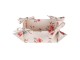Bavlněný oboustranný košík na pečivo s květy Litttle Rose Collection - 35*35*8 cm Clayre & Eef
