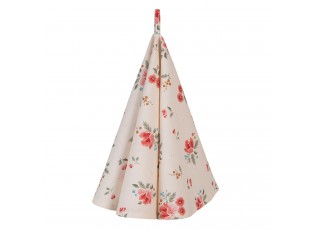 Kulatá bavlněná utěrka s květy Little Rose Collection -Ø 82 cm