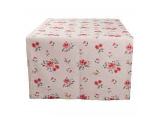 Bavlněný běhoun s květy Little Rose Collection - 50*140 cm