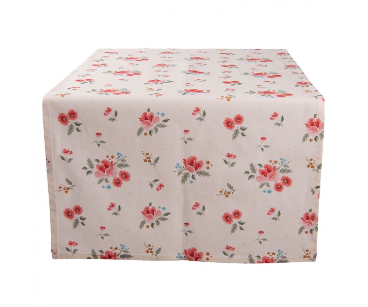 Bavlněný běhoun s květy Little Rose Collection - 50*140 cm Clayre & Eef
