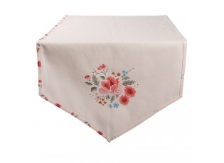 Bavlněný běhoun s květy Little Rose Collection - 50*160 cm