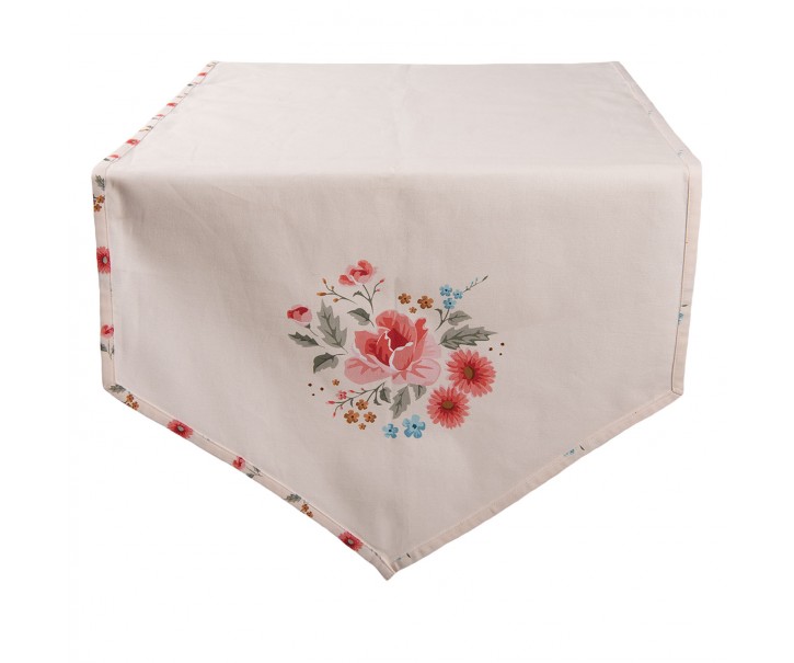 Bavlněný běhoun s květy Little Rose Collection - 50*160 cm Clayre & Eef