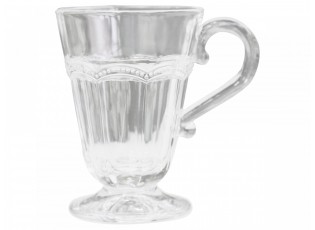 Sklenička s uchem na noze Antoinette 0,2l - Ø8*11 cm 