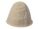Béžová pletená zimní čepice - 20 cm Clayre & Eef