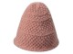 Růžová pletená zimní čepice - 20 cm Clayre & Eef
