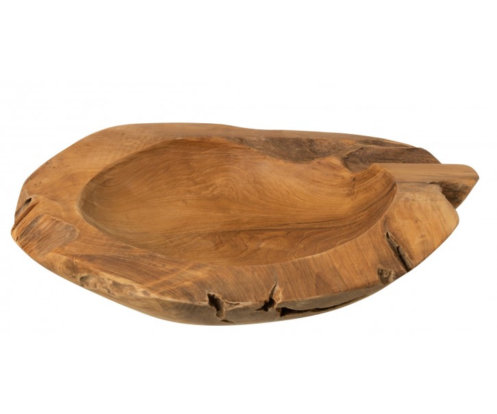 Servírovací mísa v přírodním tvaru z teakového dřeva Igor - 43*46*8 cm J-Line by Jolipa