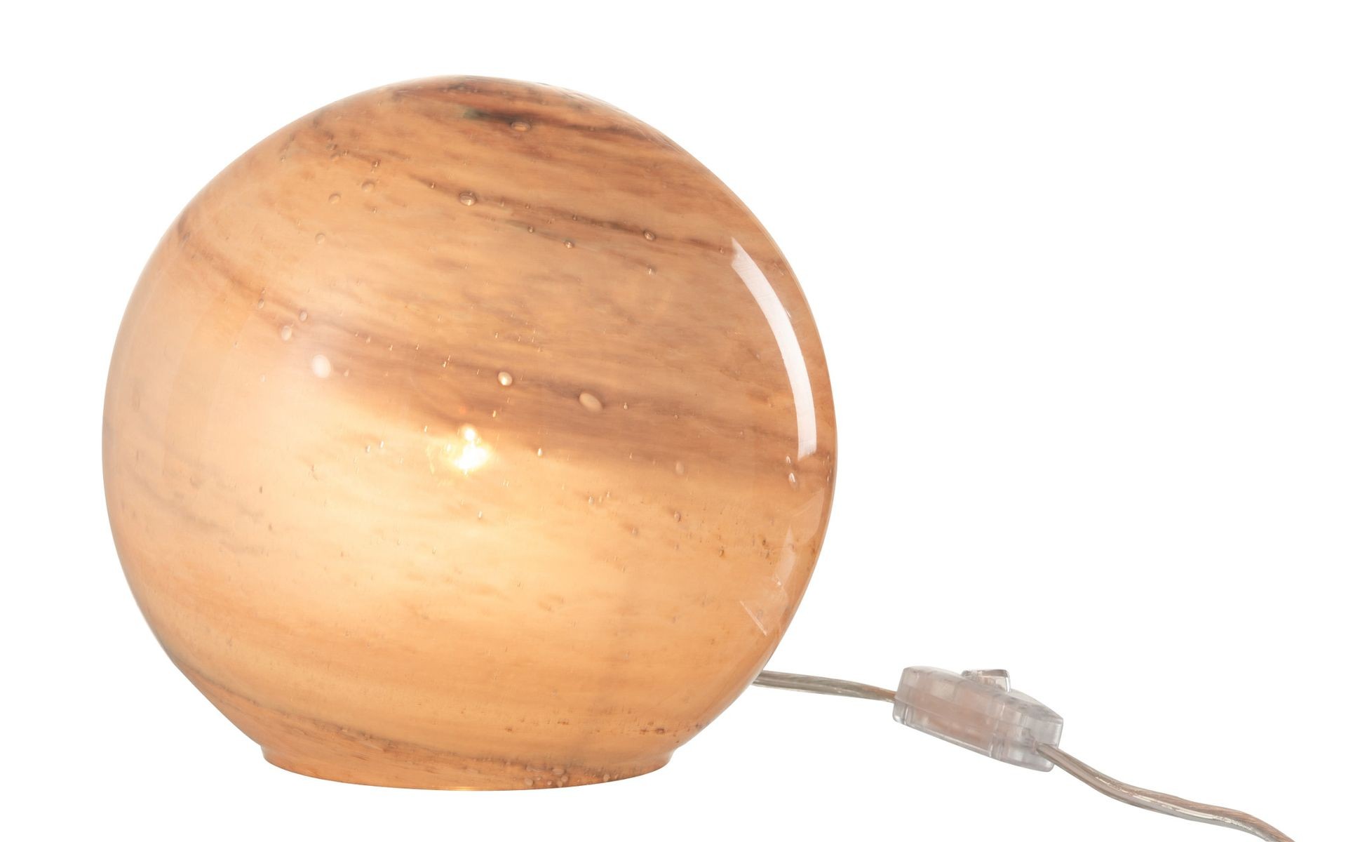 Růžová skleněná mramorovaná stolní lampa Dany - 22*20*18 cm/ E14 J-Line by Jolipa Růžová skleněná mramorovaná stolní lampa Dany - 22*20*18 cm/ E14 J-Line by Jolipa