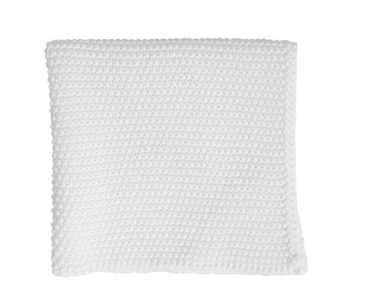Krémová bavlněná mycí utěrka Pearlknit - 25*25 cm Chic Antique