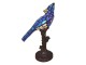 Stolní lampa Tiffany Blue Parrot - 15*12*33 cm E14/max 1*25W Clayre & Eef