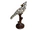 Stolní lampa Tiffany White Parrot - 15*12*33 cm E14/max 1*25W Clayre & Eef