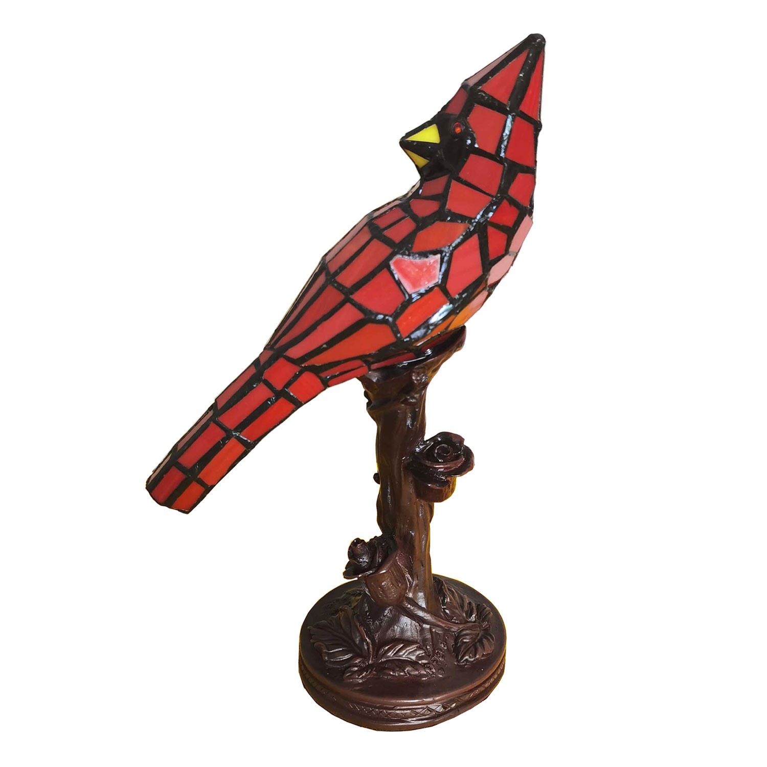 Stolní lampa Tiffany Red Parrot - 15*12*33 cm E14/max 1*25W Clayre & Eef Stolní lampa Tiffany Red Parrot - 15*12*33 cm E14/max 1*25W Clayre & Eef