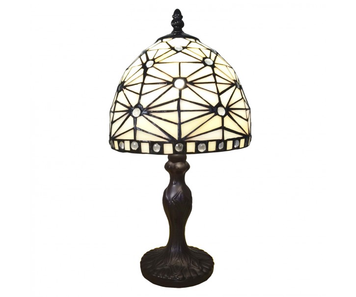 Stolní Tiffany lampa Elinore -Ø 18*33 cm Clayre & Eef