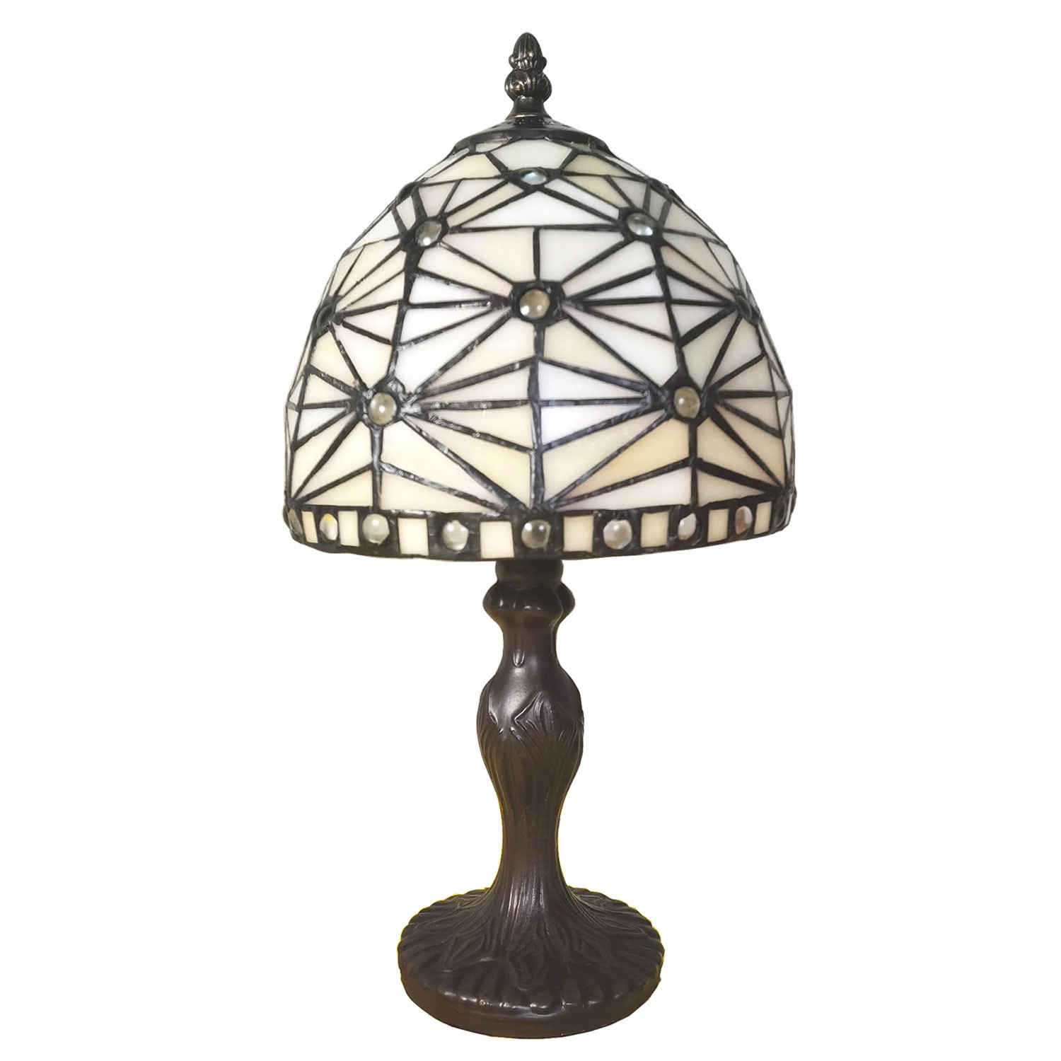 Stolní Tiffany lampa Elinore -Ø 18*33 cm Clayre & Eef Stolní Tiffany lampa Elinore -Ø 18*33 cm Clayre & Eef