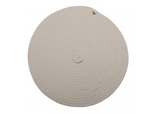 Kulaté pruhované jutové prostírání - Ø 40*1 cm 