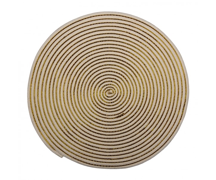 Kulaté pruhované prostírání z juty - Ø 51*1 cm Clayre & Eef