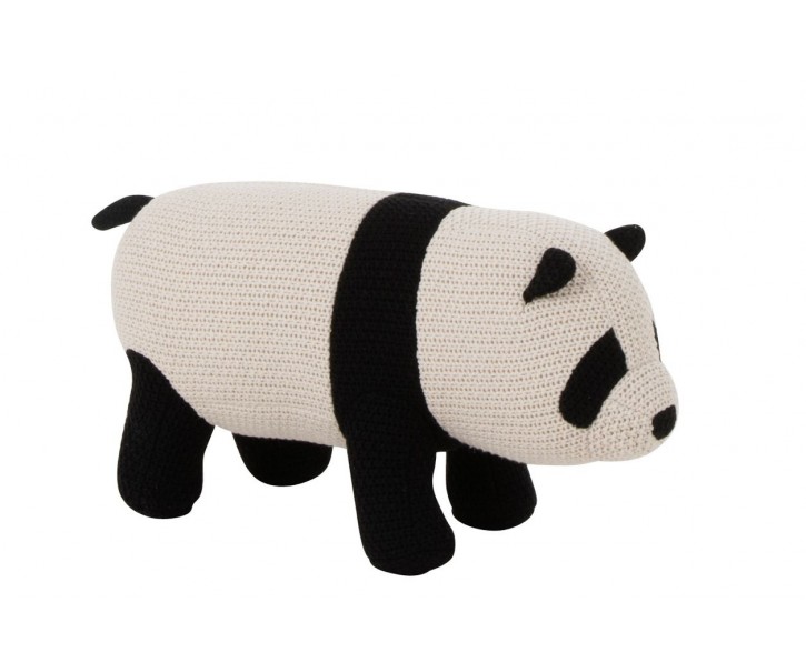 Bavlněná pletená dekorace Panda Oscar - 52*19*24cm