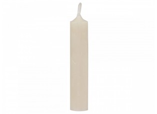 Krémová úzká krátká svíčka Short dinner pearl - Ø 2 *11cm / 4.5h