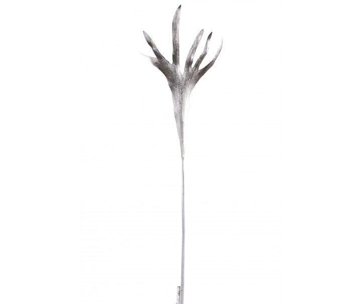 Dekorační stříbrná květina se třpytkami Horns - 26*90cm J-Line by Jolipa