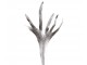 Dekorační stříbrná květina se třpytkami Horns - 26*90cm J-Line by Jolipa