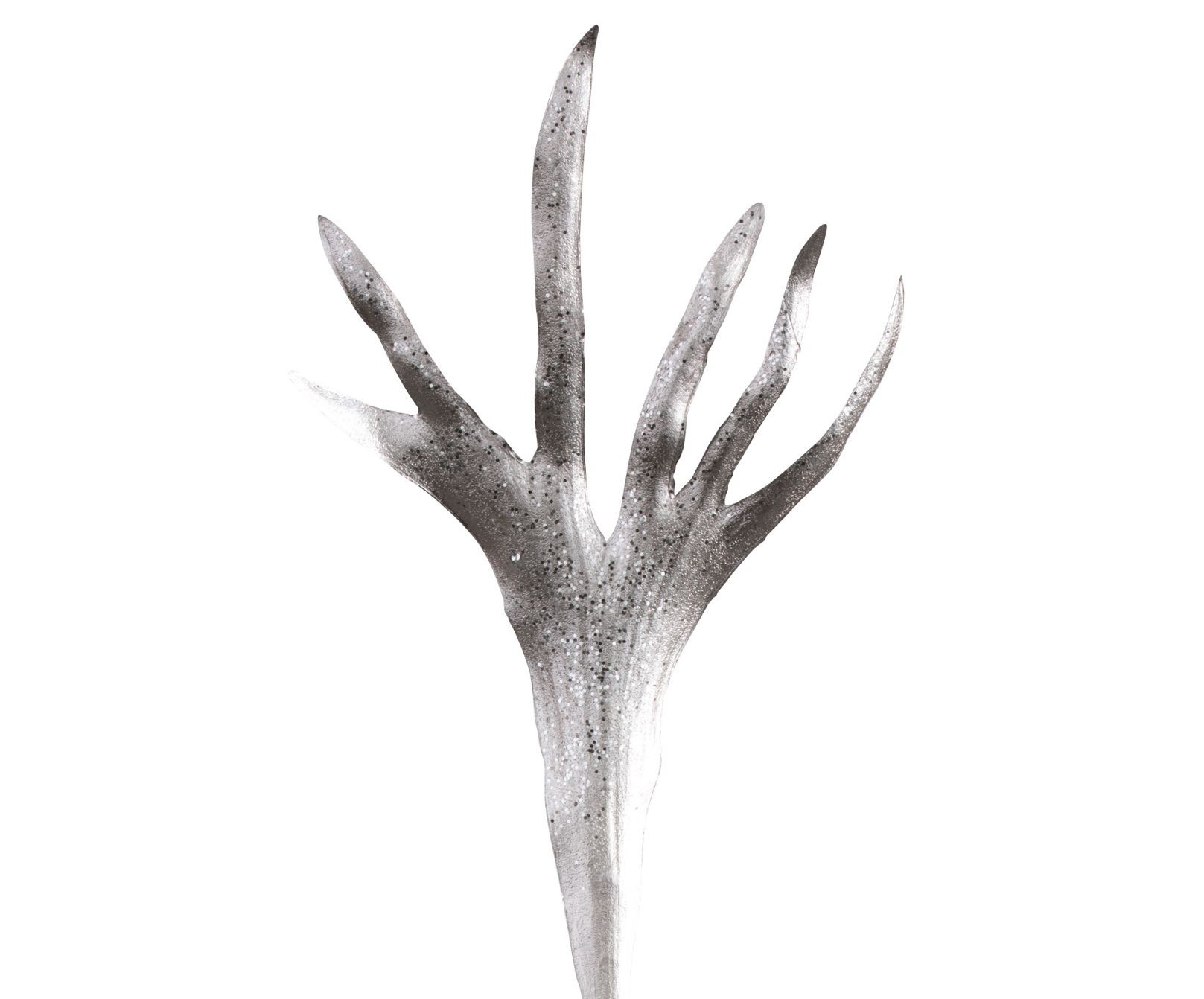 Dekorační stříbrná květina se třpytkami Horns - 26*90cm J-Line by Jolipa Dekorační stříbrná květina se třpytkami Horns - 26*90cm J-Line by Jolipa