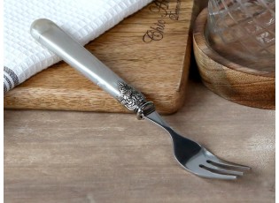 Dezertní vidlička antique champagne Linas - 17cm