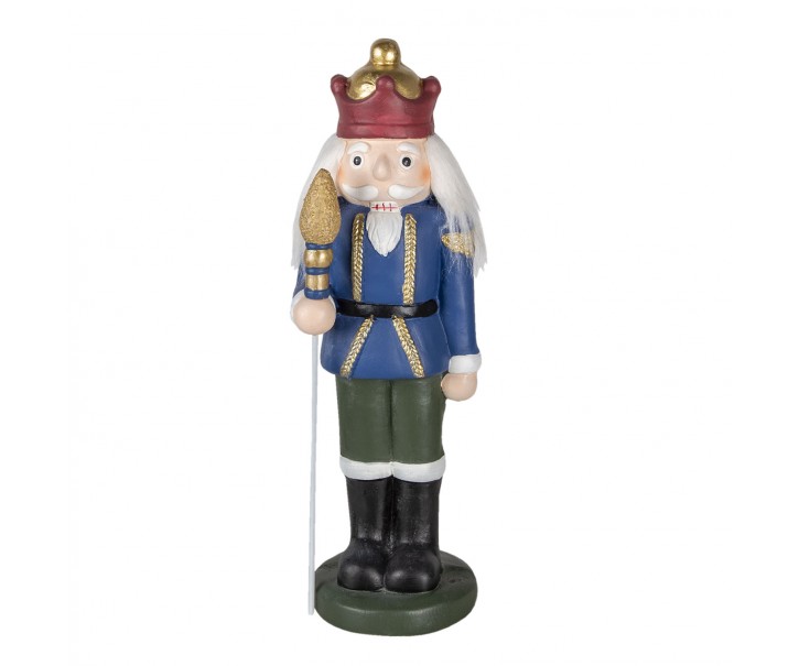 Vánoční dekorace soška Louskáček s holí - 17*17*60 cm Clayre & Eef