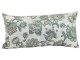 Krémovo - zelený polštář s květy Imbali - 45*45cm J-Line by Jolipa