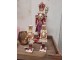 Dekorativní soška Louskáčka s cedulkou Merry Christmas - 9*7*22 cm Clayre & Eef