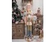 Dekorativní soška Louskáčka s cedulkou Merry Christmas - 9*7*22 cm Clayre & Eef