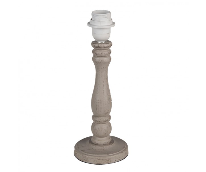 Hnědá dřevěná noha k lampě s patinou Jordi - Ø 12*31 cm Clayre & Eef