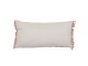 Hnědý károvaný polštář Araza old brown s třásněmi - 60*30 cm Light & Living