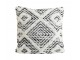 Bílo-černý polštář Udim s ornamenty a třásněmi - 45*45 cm Light & Living