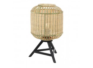 Přírodní bambusová lampa Alifia na nožkách s výpletem - Ø 37*60cm / E27