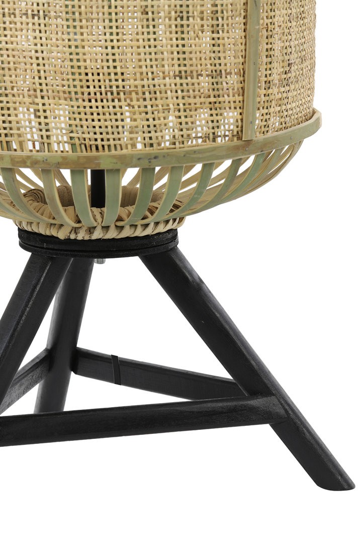 Přírodní bambusová lampa Alifia na nožkách s výpletem - Ø 37*60cm / E27 Light & Living Přírodní bambusová lampa Alifia na nožkách s výpletem - Ø 37*60cm / E27 Light & Living