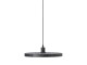 Černé ratanové světlo Paloma s výpletem - Ø 40*3cm / E27 Light & Living