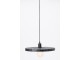Černé ratanové světlo Paloma s výpletem - Ø 40*3cm / E27 Light & Living