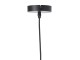 Černé ratanové světlo Paloma s výpletem - Ø 40*3cm / E27 Light & Living