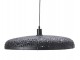 Černé ratanové světlo Paloma s výpletem - Ø 60*9cm / E27 Light & Living