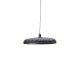 Černé ratanové světlo Paloma s výpletem - Ø 60*9cm / E27 Light & Living