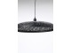 Černé ratanové světlo Paloma s výpletem - Ø 60*9cm / E27 Light & Living