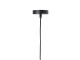 Černé ratanové světlo Paloma s výpletem - Ø 60*9cm / E27 Light & Living