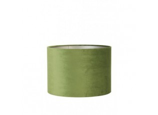 Zelené sametové stínidlo na lampu Velours - Ø 18* 15cm/ E27