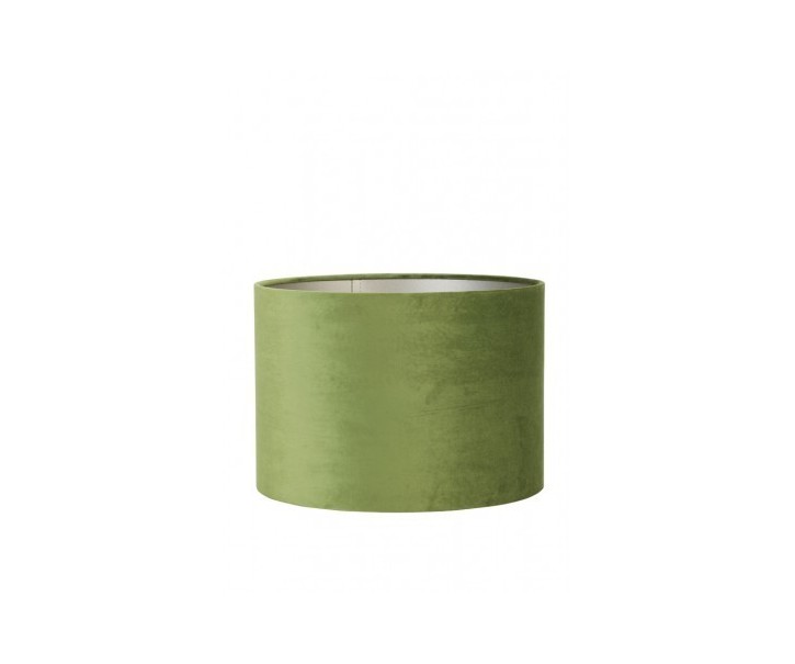 Zelené sametové stínidlo na lampu Velours - Ø 18* 15cm/ E27 Light & Living