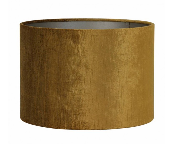 Zlaté sametové stínidlo na lampu Gemstone - Ø 40* 30cm/ E27 Light & Living
