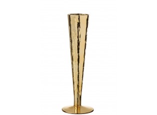 Zlatá sklenička na šampaňské Glass golden - Ø 7*23 cm