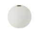 Bílá keramická kulatá váza Matt White S - 12*12*11,5 cm J-Line by Jolipa