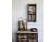 Hnědá dřevěná retro nástěnná skříňka na klíče - 26*12*60cm Chic Antique