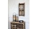 Hnědá dřevěná retro nástěnná skříňka na klíče - 26*12*60cm Chic Antique