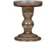 Karamelový skleněný svícen Pillar - Ø 8,5*11,5 cm Chic Antique