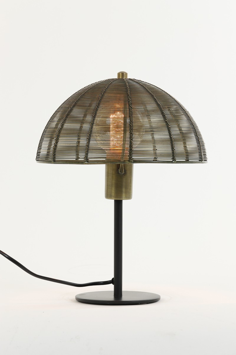 Bronzová antik kovová lampa Klobu - Ø25*33cm / E27 Light & Living Bronzová antik kovová lampa Klobu - Ø25*33cm / E27 Light & Living
